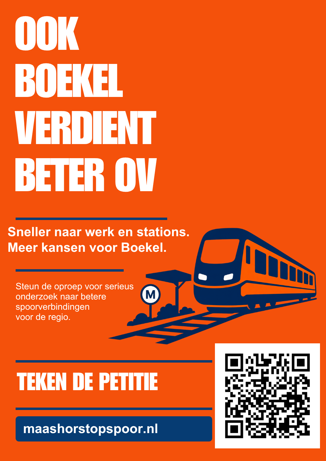 Oranje poster Ook Boekel verdient beter OV